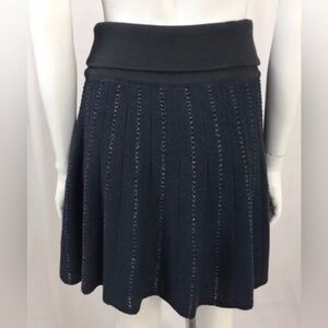 Free People Navy Knit Skirt